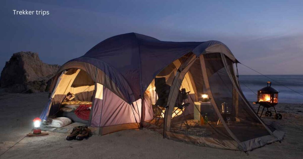 Can you put a camping tent on the beach?