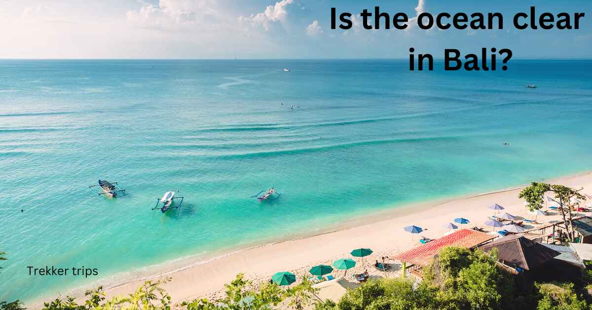 Is the ocean clear in Bali?